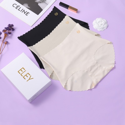 ELEY无痕花边高腰内裤